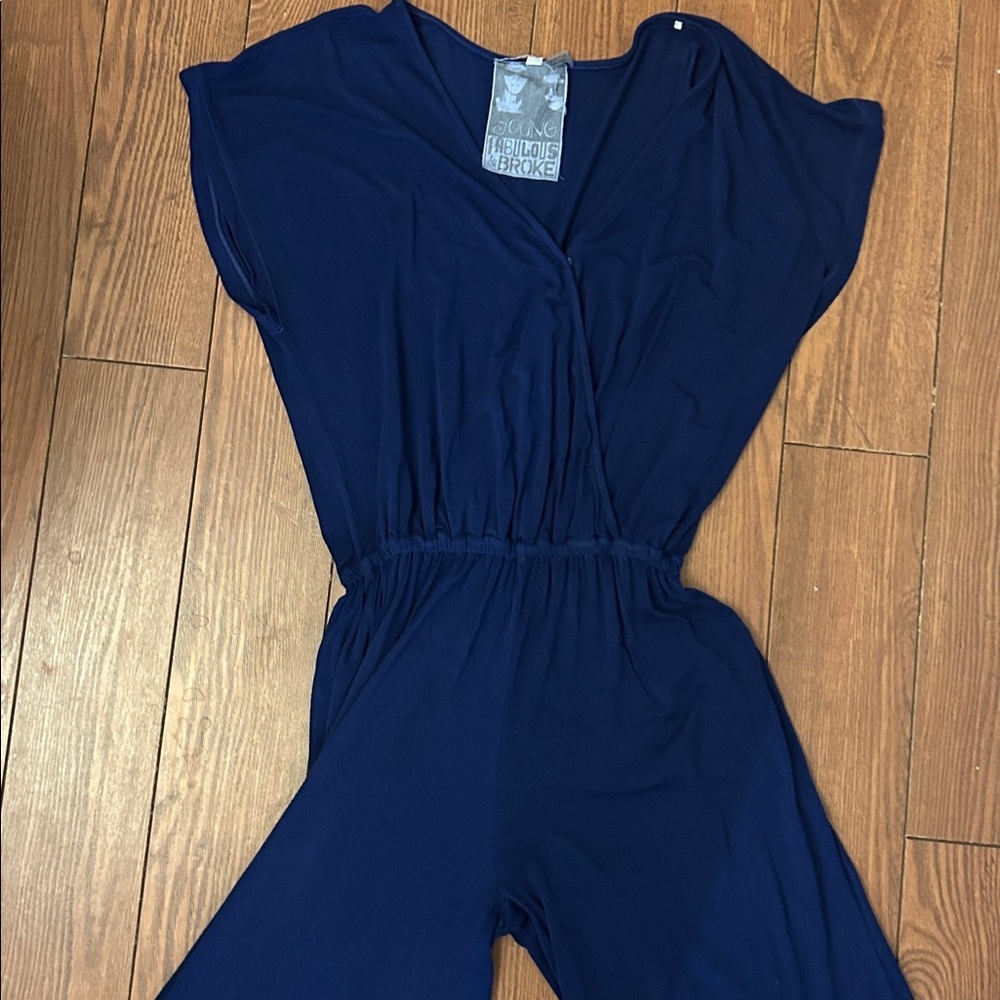 Young Fabulous & Broke Blue Jumpsuit